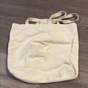 Nordstrom Cream Canvas Tote Bag Minimalist Design